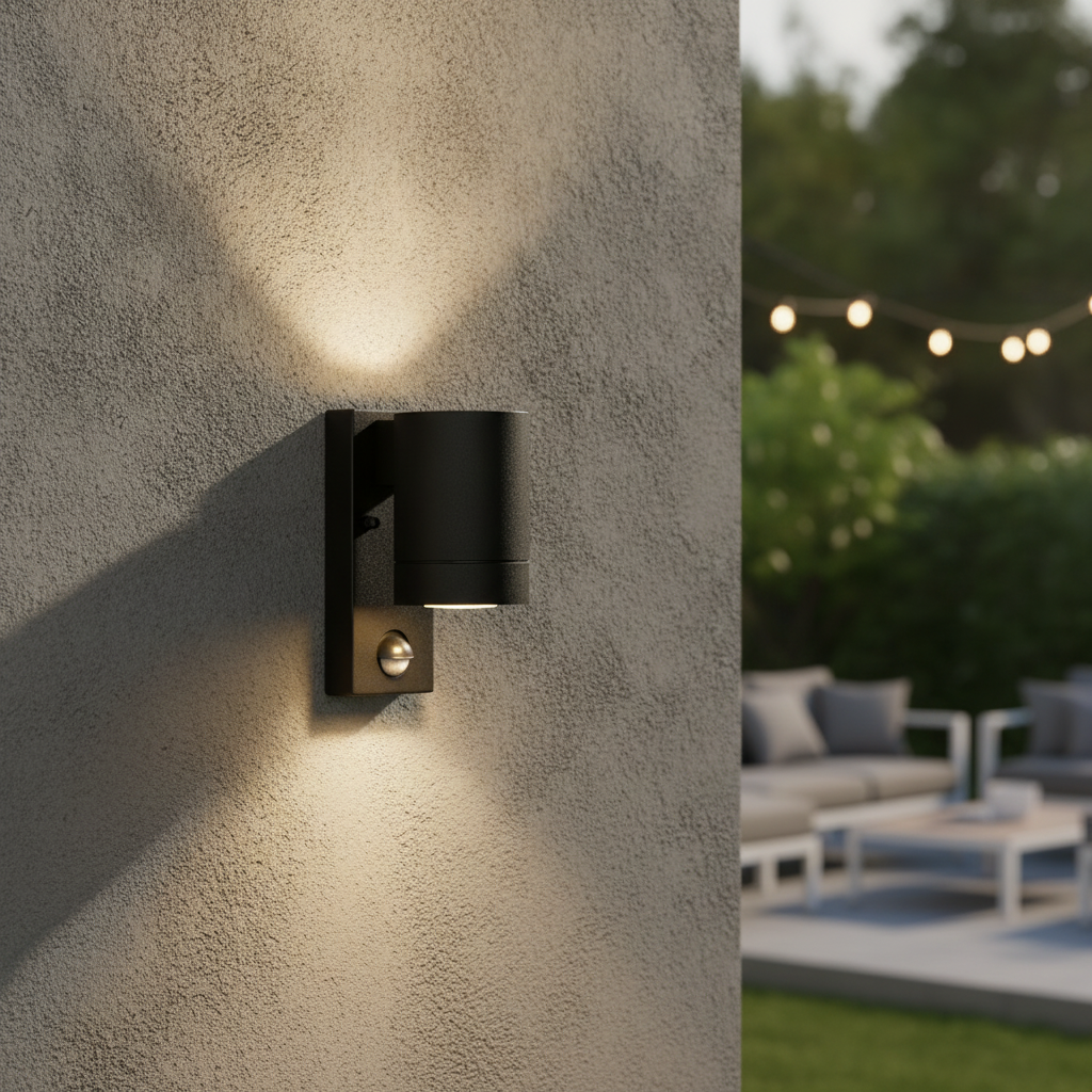 Aluminium Outdoor Wall Light with Motion Sensor for Patios