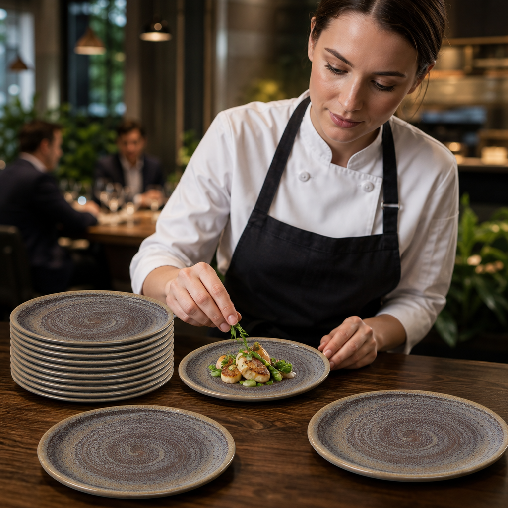 Coupe Plates 152mm China for Restaurants & Cafés (Pack of 12)