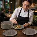 Coupe Plates 152mm China for Restaurants & Cafés (Pack of 12)