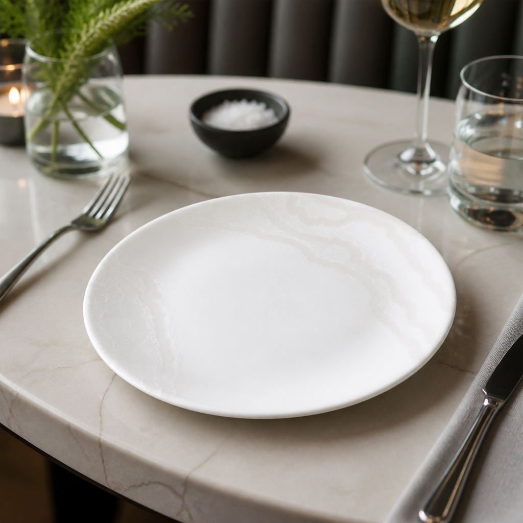 Coupe Plates 165mm White Ceramic for Elegant Dining (Pack of 12)