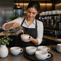 Super Vitrified Ceramic Cappuccino Cups 354ml for Coffee Service (Pack of 12)