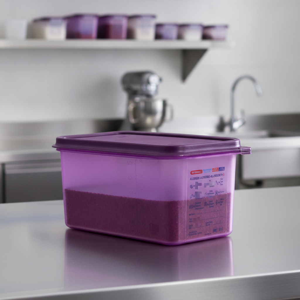 Polypropylene 1/3 Gastronorm Food Container 6L for Allergen Management