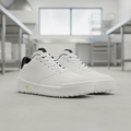 Lightweight White Microfibre Low Safety Trainers for Work (Pack of 1)