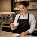 Porcelain Cappuccino Cups 199ml for Professional Catering (Pack of 6)