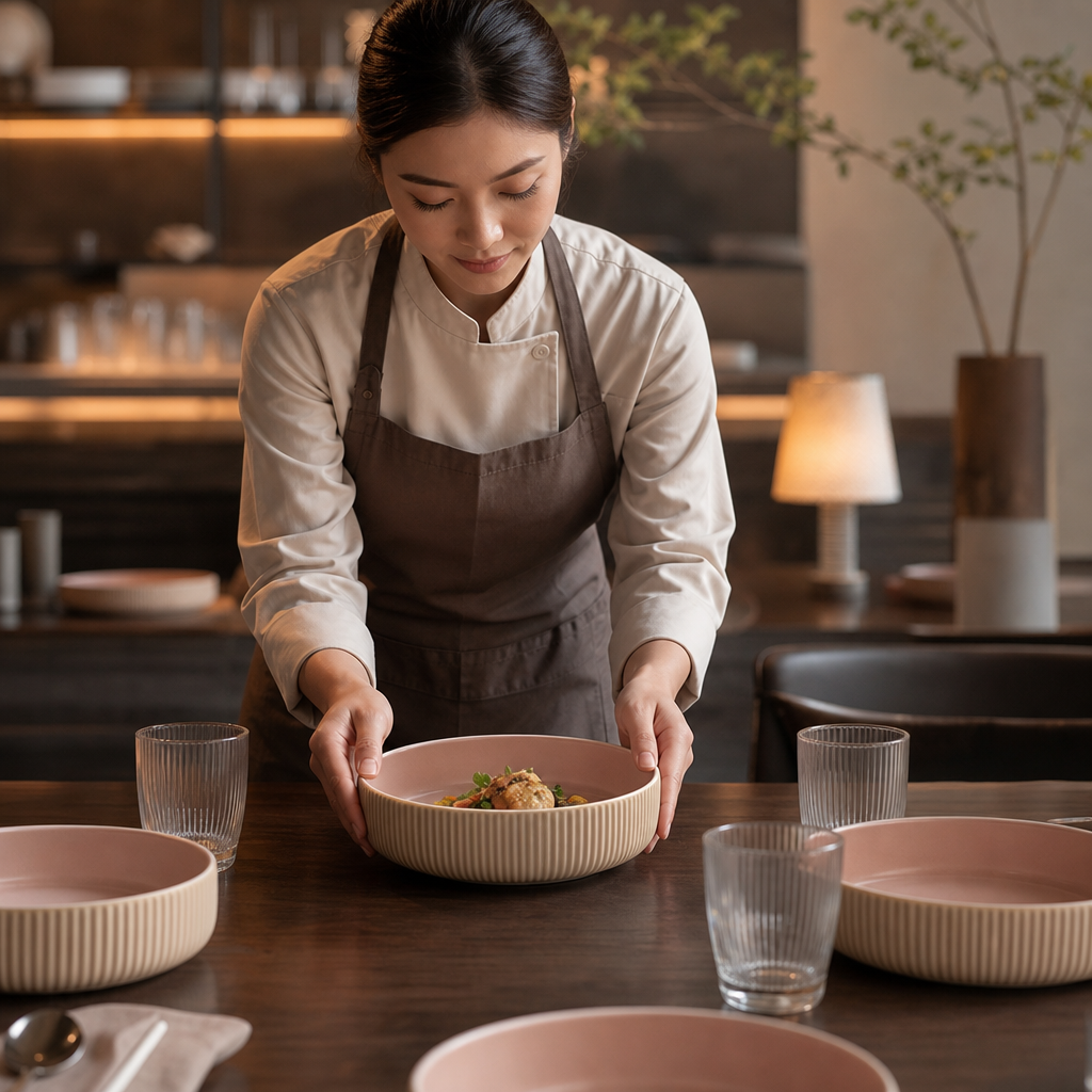 Bowls 210mm Stoneware for Modern Dining Spaces (Pack of 6)
