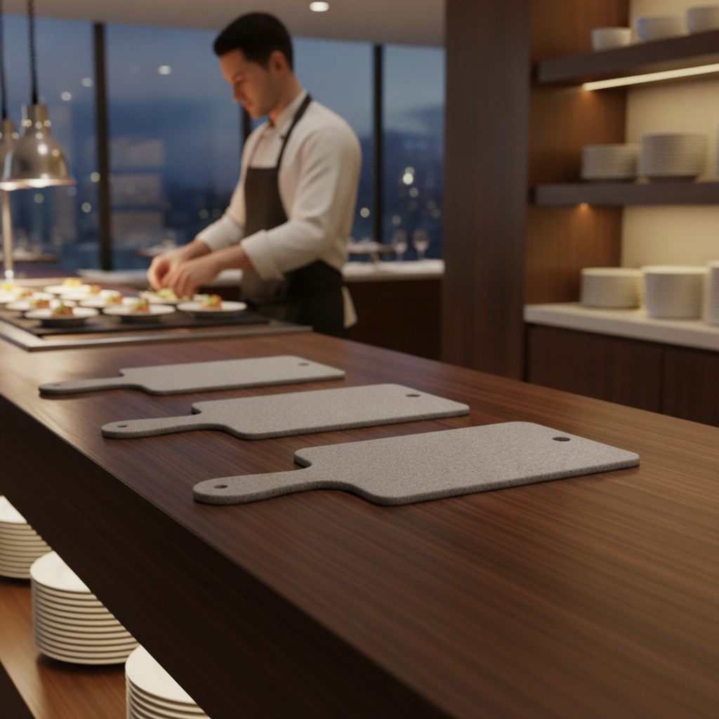 Granite Melamine Paddle Board 266mm for Buffet Service