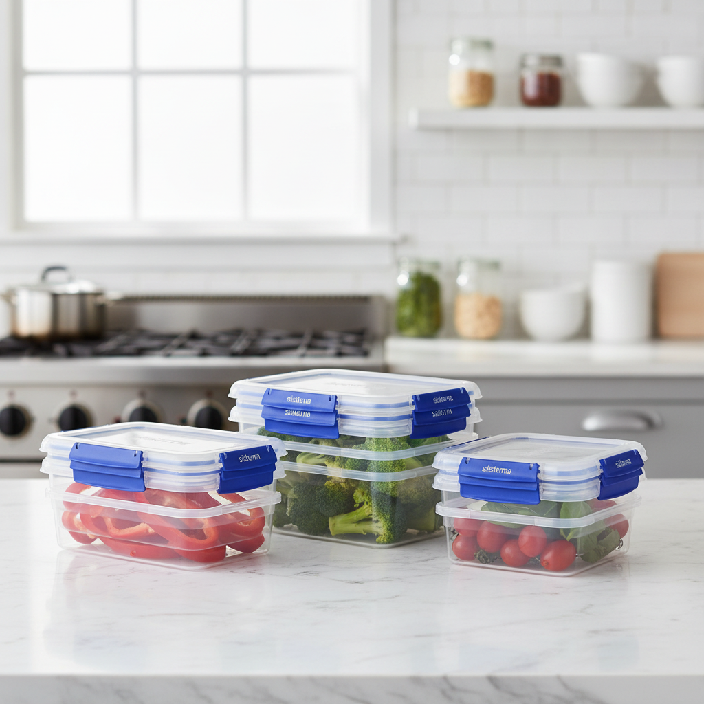 Plastic Food Storage Containers 2L for Fridge & Freezer (Pack of 3)