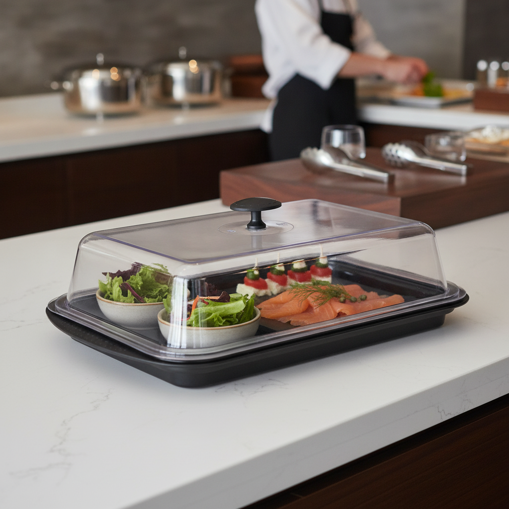 Polystyrene Cooling Tray Set 430x290mm for Chilled Buffets