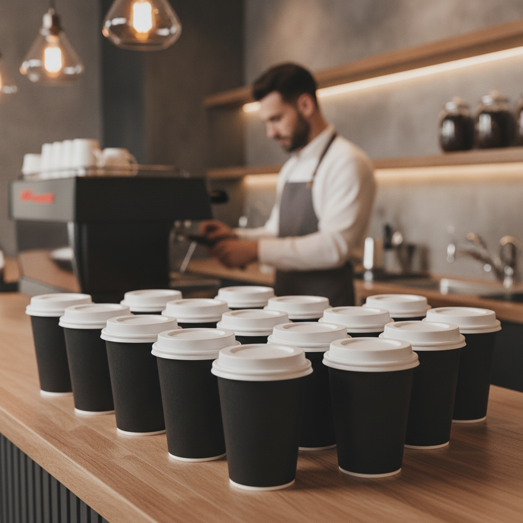 Paper Hot Cups 8oz for Takeaway Service (Pack of 350)