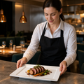 Wide Rim Rectangular Platter 400x295mm Porcelain for Restaurants