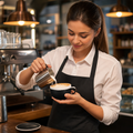 Porcelain Cappuccino Cups Onyx Black 225ml for Cafés & Restaurants (Pack of 12)