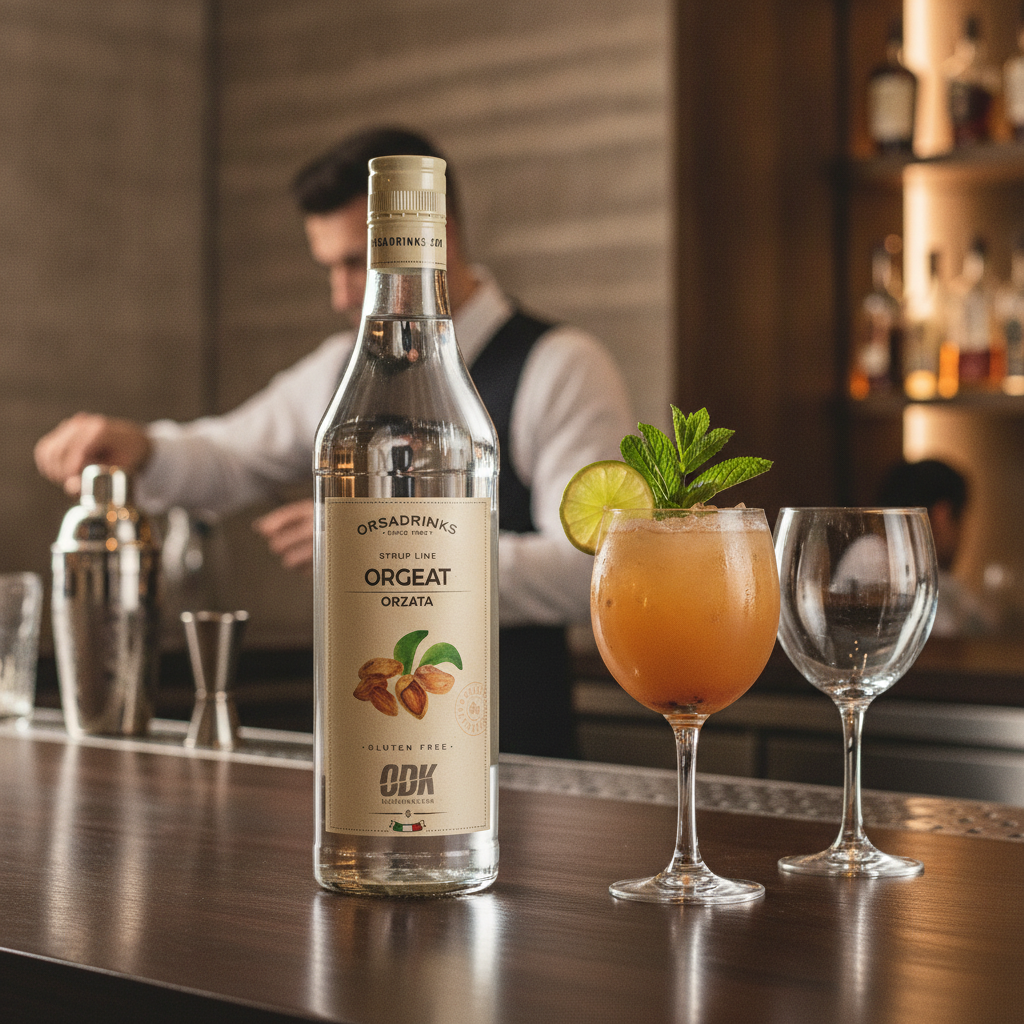 Almond Flavored Orgeat Syrup 750ml for Cocktails & Mocktails