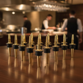Gold Plated Stainless Steel Freeflow Pourer 112mm for Catering & Hospitality (Pack of 12)