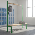 Powder Coated Steel Single-Sided Island Seating for Schools & Gyms