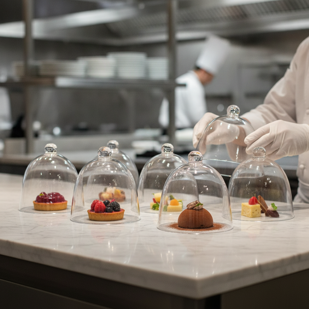 Polycrystal Clear Cloche 140mm for Food Preservation (Pack of 6)