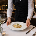 Rimmed Pasta Bowls Vitrified Porcelain for Upscale Dining (Pack of 12)