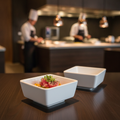 Melamine White Square Bowl 30ml for Catering & Hospitality