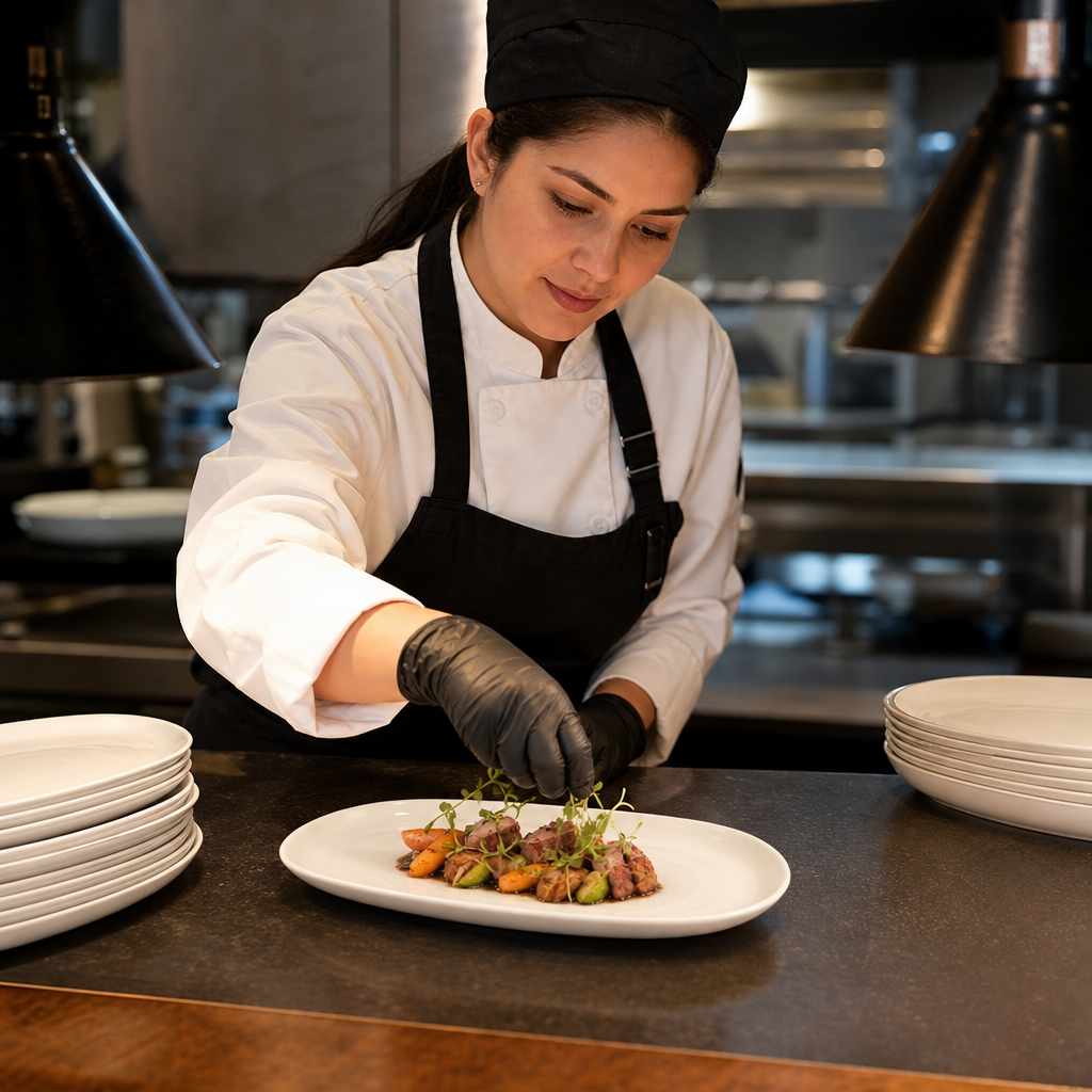 Organic Oblong Plates 220x130mm Vitrified Ceramic for Hospitality (Pack of 6)