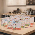 Paper Assorted Kids Meal Bags 170x90mm for Fun Dining Experiences (Pack of 200)
