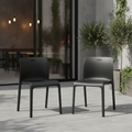 Polypropylene Traffic Black POP Chairs 780x480mm for Indoor & Outdoor Use (Pack of 2)
