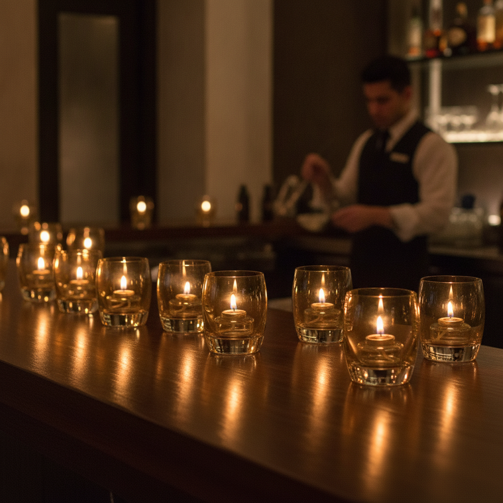 Glass Votives 95mm for Bars & Restaurants (Pack of 12)