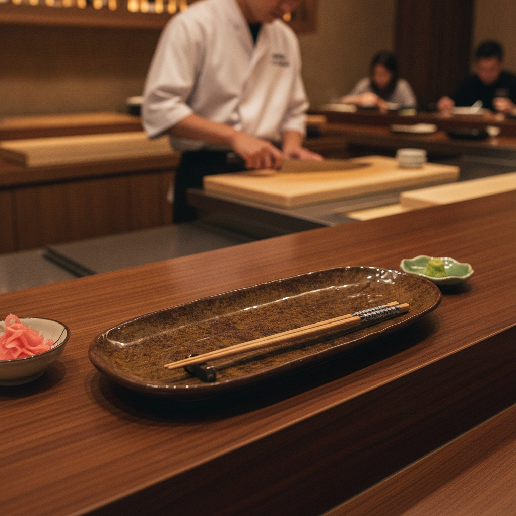 Melamine Rectangular Sushi Board 285x115mm for Catering & Hospitality