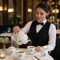 Bone China Teapot 800ml with Hand-Painted Illustrations for Tea Lovers (Pack of 6)