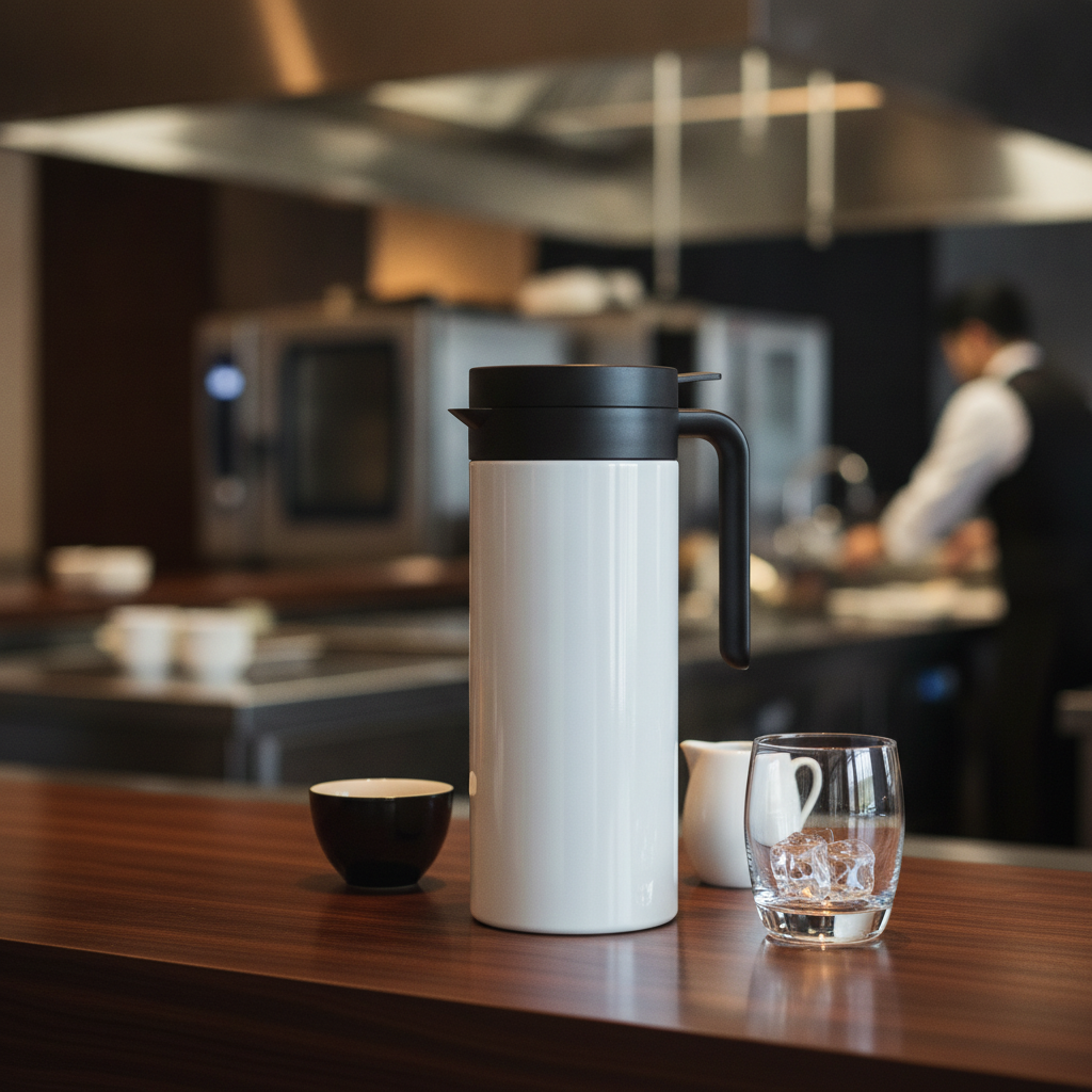 Stainless Steel Vacuum Jug 1L for Beverage Service