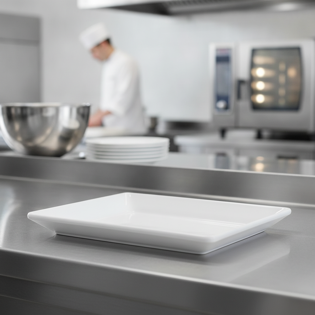 Recycled PET White GN 1/2 Tray 325x265mm for Buffets
