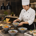 Rippled Small Bowl 200mm Melamine for Creative Buffet Presentations (Pack of 6)