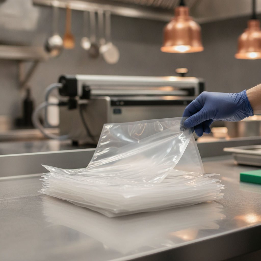 Polybutylene Compostable Chamber Vacuum Pack Bags 300x350mm for Professional Kitchens (Pack of 100)