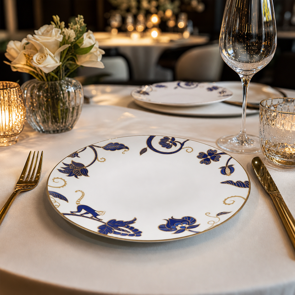Coupe Plates 210mm Bone China for Upscale Dining (Pack of 12)