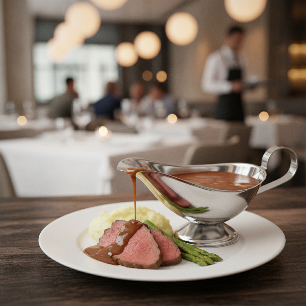 Stainless Steel Gravy Boat 145ml for Serving Sauces