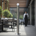 Stainless Steel Floor Standing Ashtray Pole for Smoking Areas