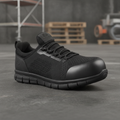 Aluminium Alloy Safety Shoes in Black for Work Environments