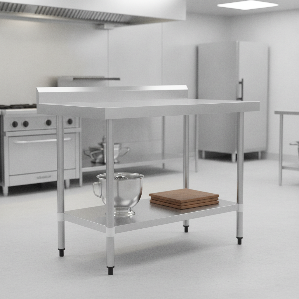 430 Stainless Steel Prep Table 600mm for Commercial Kitchens