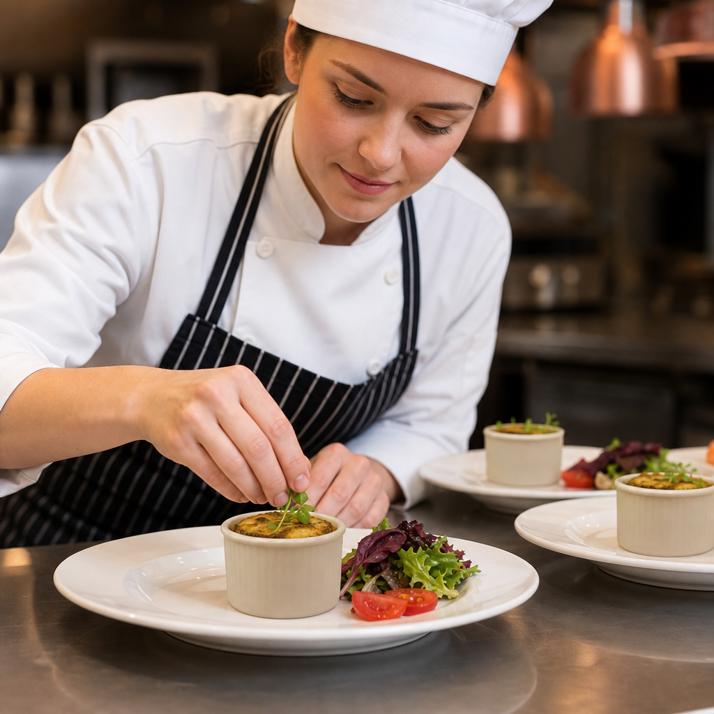 Ramekin 100mm Beige Ceramic for Culinary Versatility