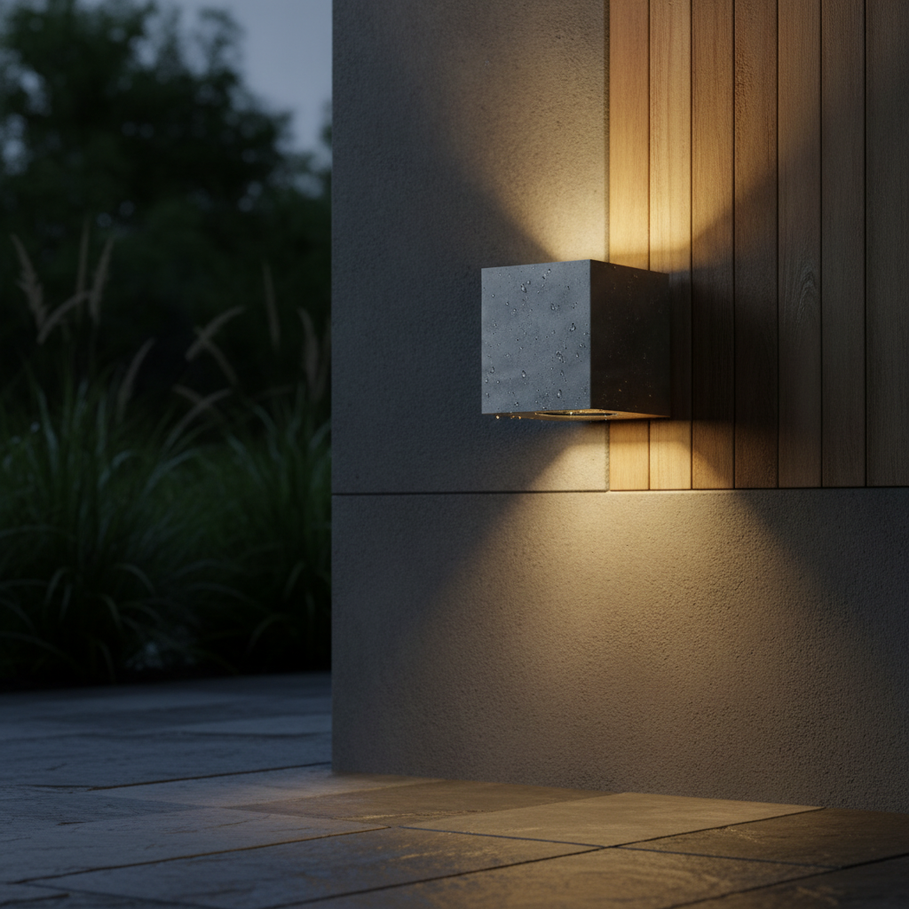 Steel Outdoor Wall Light with Dual Lighting Effect for Exterior Spaces