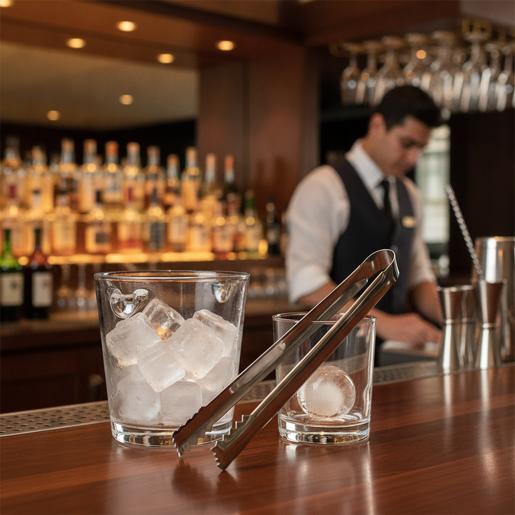 Stainless Steel Ice Tongs 160mm for Bar Service