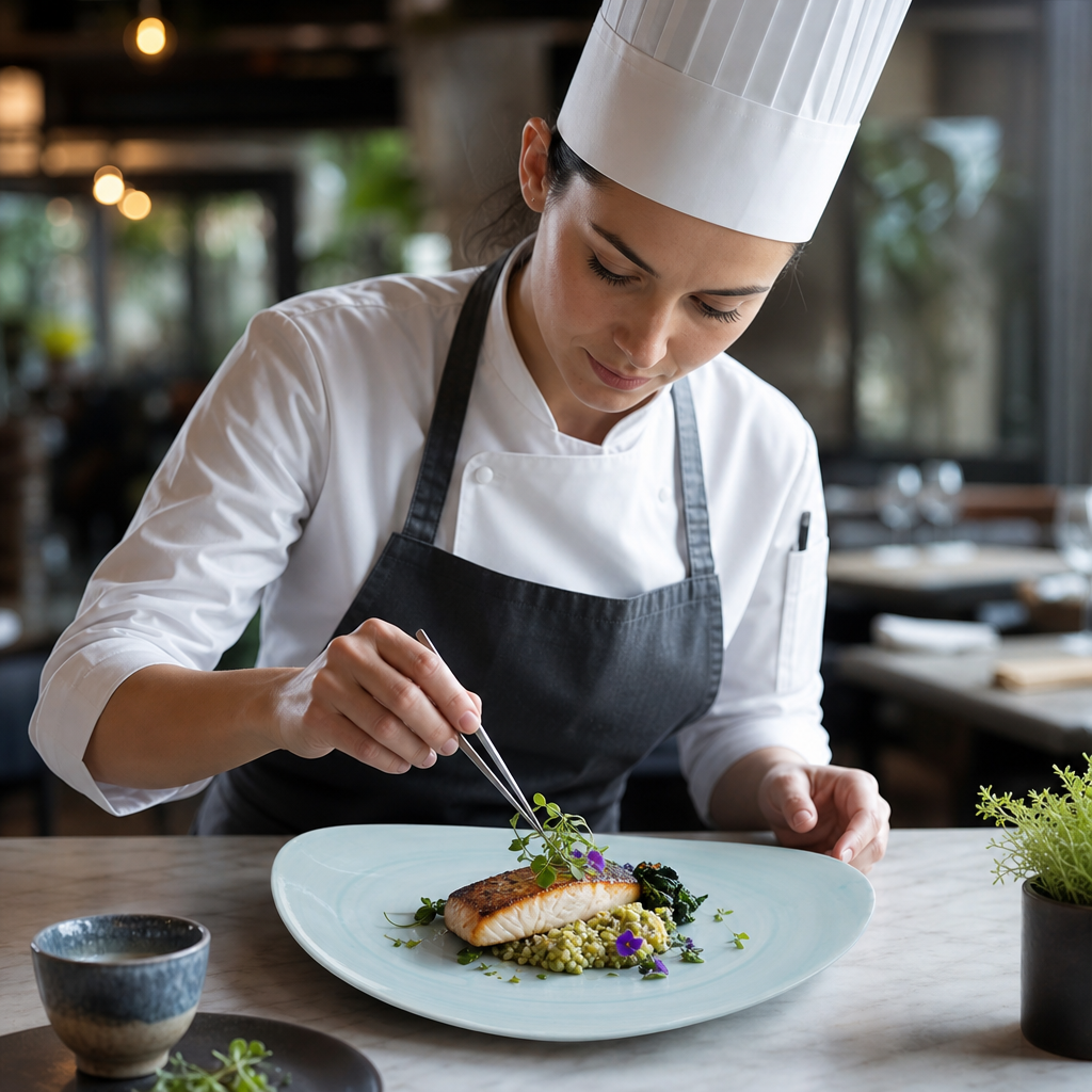 Plates 229mm Vitrified Ceramic for Professional Plating (Pack of 12)