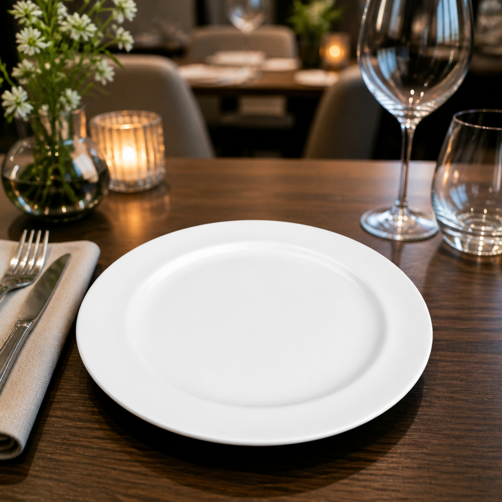 Advantage Plates 170mm White Porcelain for Restaurants & Cafés (Pack of 12)