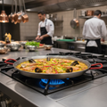 Carbon Steel Paella Pan 60cm for Outdoor Cooking