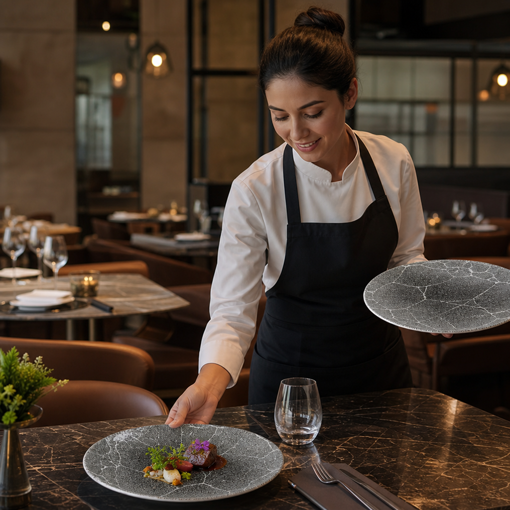 Coupe Plates 288mm Vitrified Ceramic for Hospitality (Pack of 12)