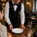Plates 203mm Black China for Elegant Dining (Pack of 12)