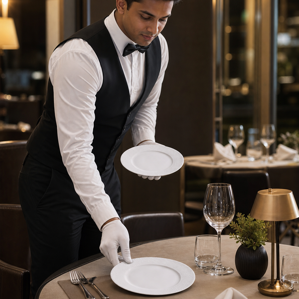 Plates 168mm Bone China, Bone China, pack of 12