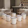 Enamel Tumblers 310ml for Unique Table Settings (Pack of 6)