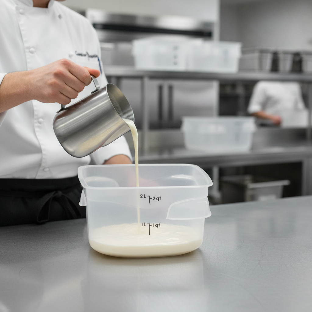 Polypropylene CamRound Container 1.9L for Efficient Food Storage