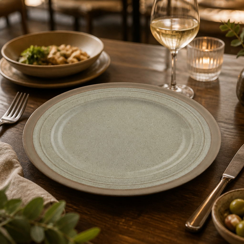 Plates 230mm Stoneware for Dining Experiences (Pack of 6)