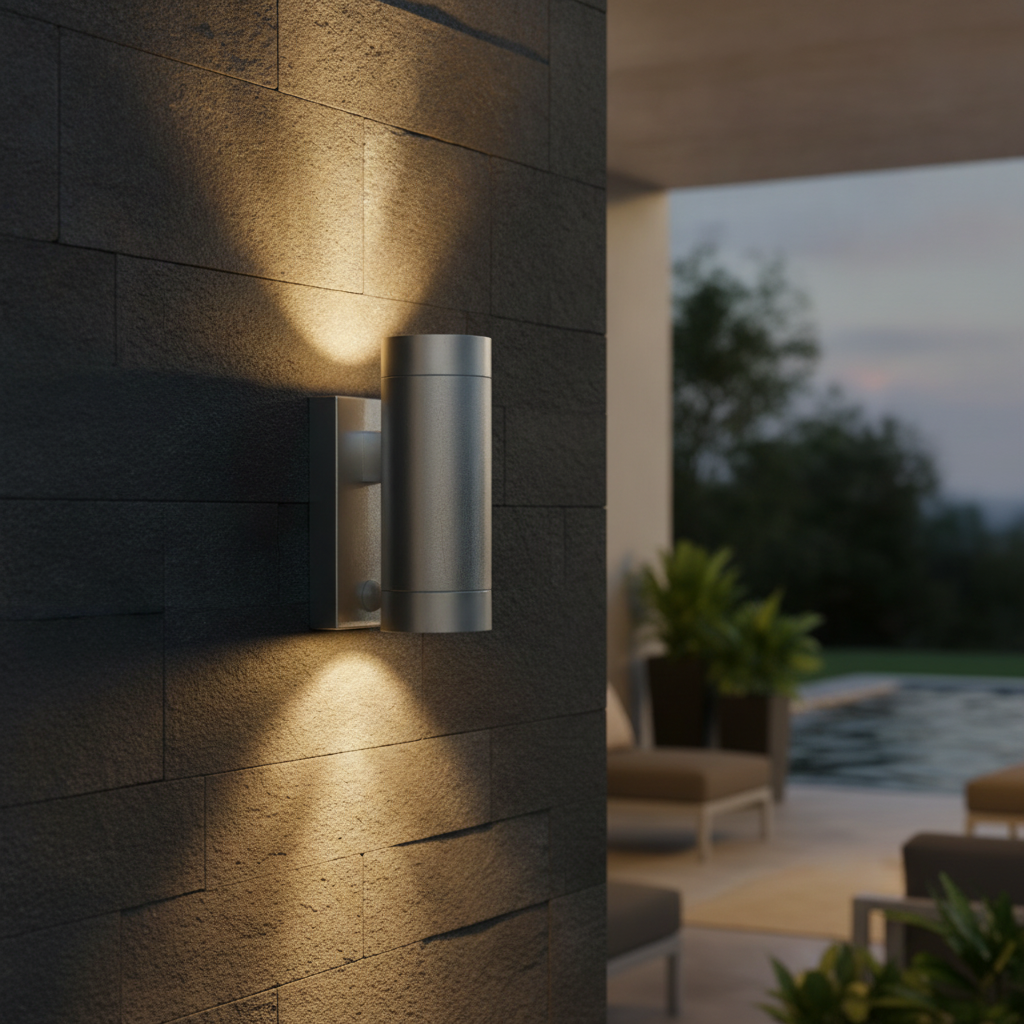 Aluminium Outdoor Wall Light with Dual Lighting Effect for Patios