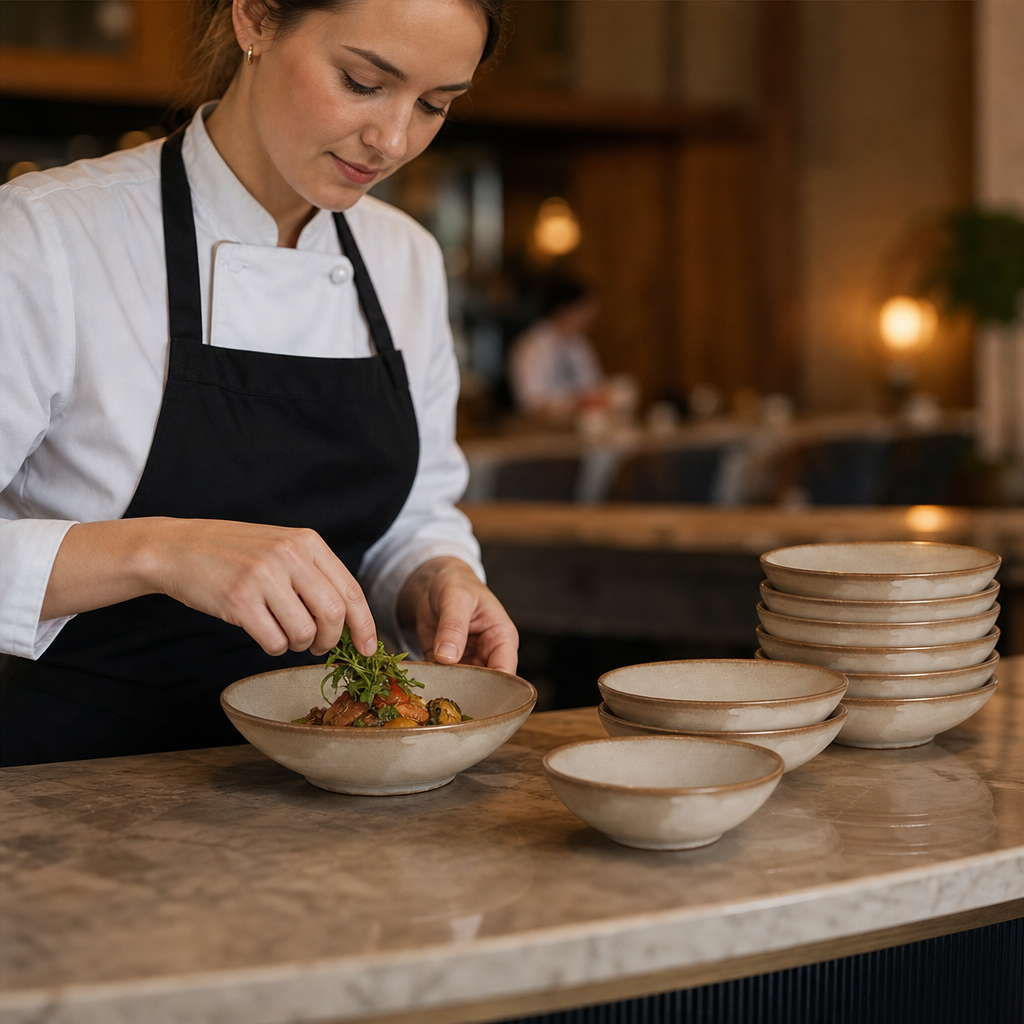 Deep Coupe Plates 160mm Porcelain for Catering & Hospitality (Pack of 24)